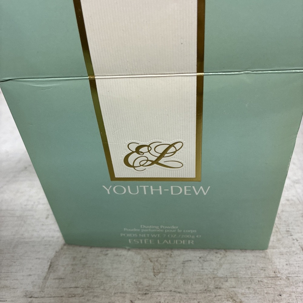 Estee Lauder Youth‑Dew Dusting Powder — Mint Green Packaging